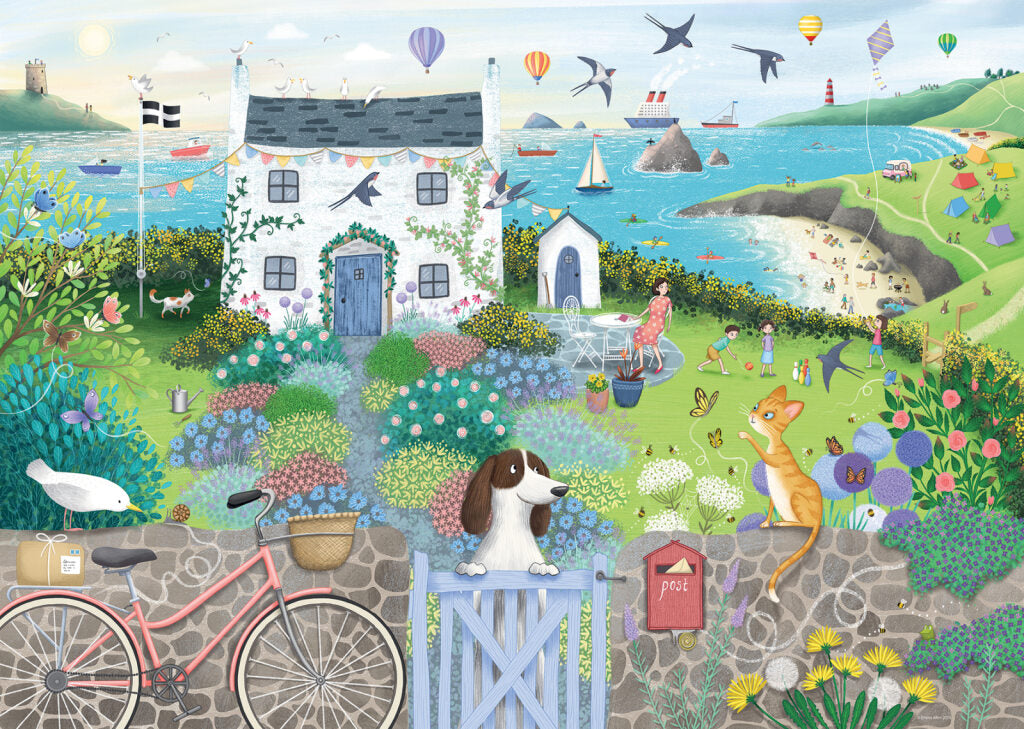 Ravensburger Coastal Cottage 1000 Piece Jigsaw Puzzle