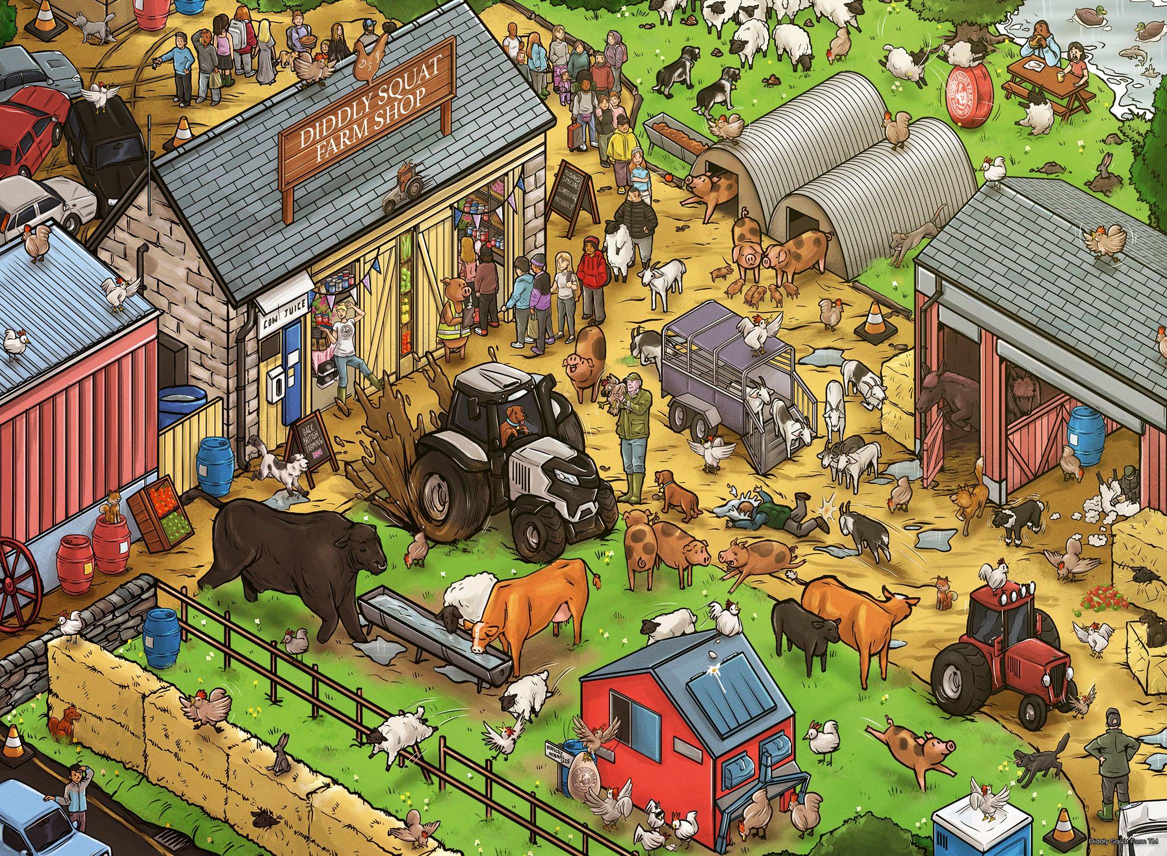 Ravensburger Diddly Squat Farm Xxl 100 Piece Jigsaw Puzzle
