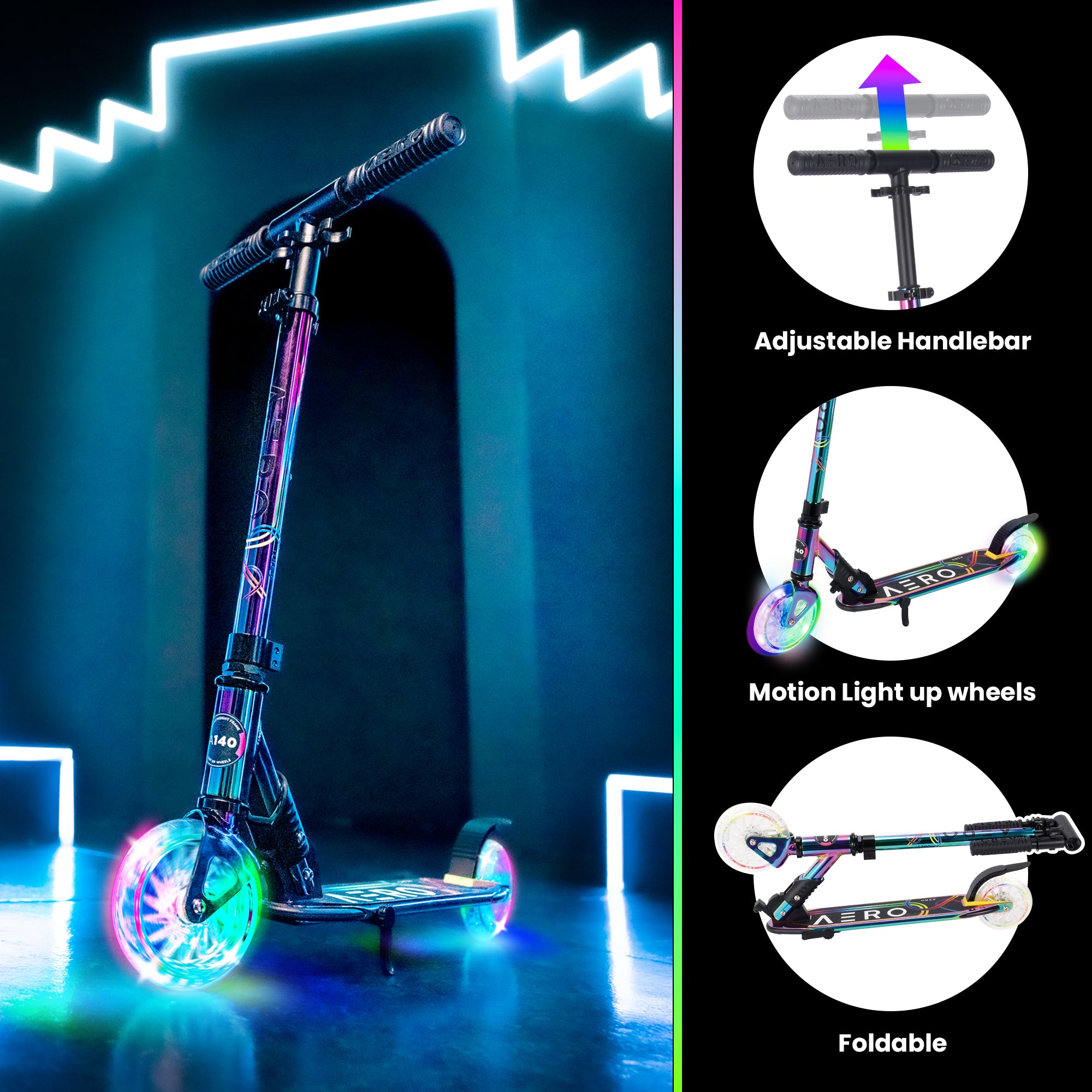 Aero Neo Chrome Kick Scooter