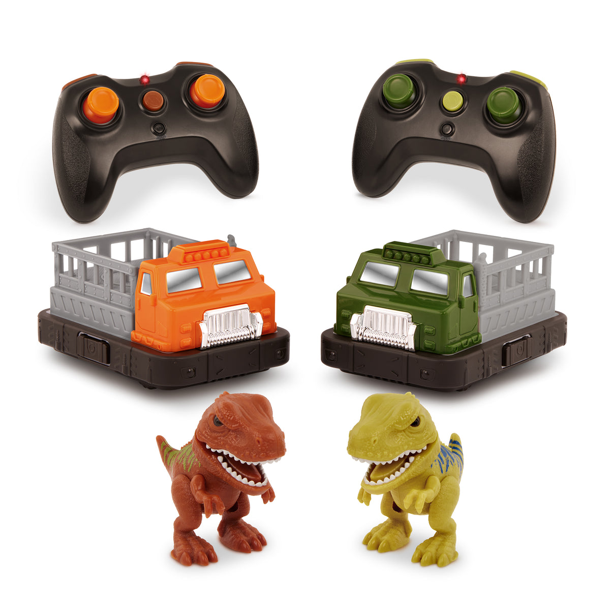 Terra By Battat Rc Bumper Cars: Tarbosaurus R/C Dinosaur Bumper Cars Set