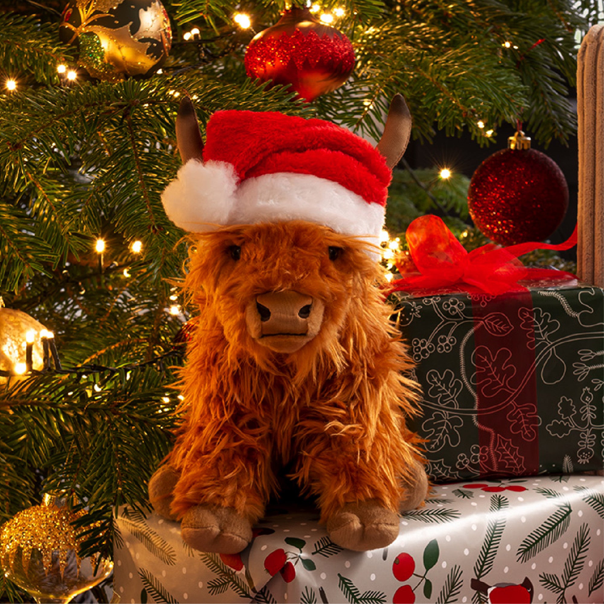 Living Nature Highland Cow Plush Stuffed Animal Toy