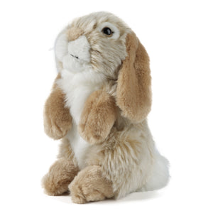 Living Nature Brown Sitting Lop Ear Rabbit Plush Stuffed Animal Toy