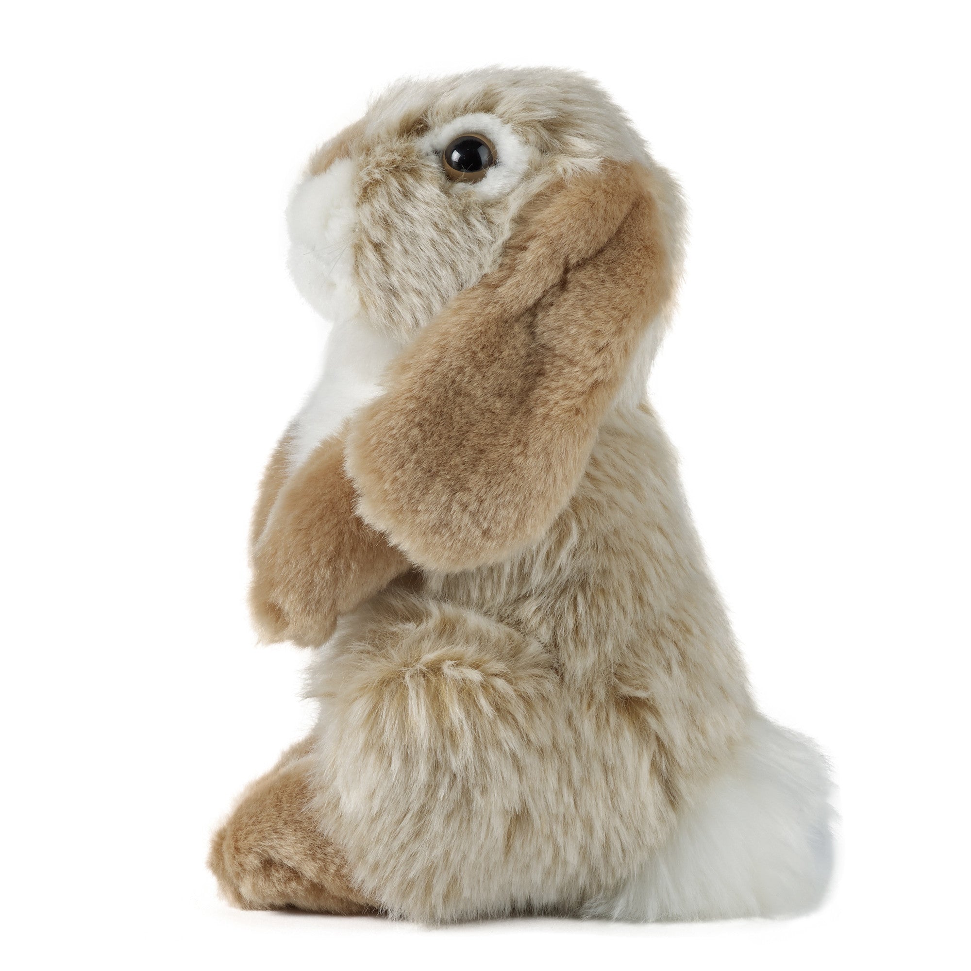Living Nature Brown Sitting Lop Ear Rabbit Plush Stuffed Animal Toy