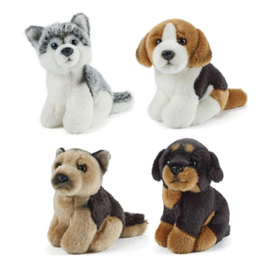 Living Nature Miniature Dogs Plush Stuffed Animal Toy Assortment