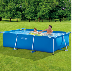 Intex 2.60M Rectangular Metal Frame Pool