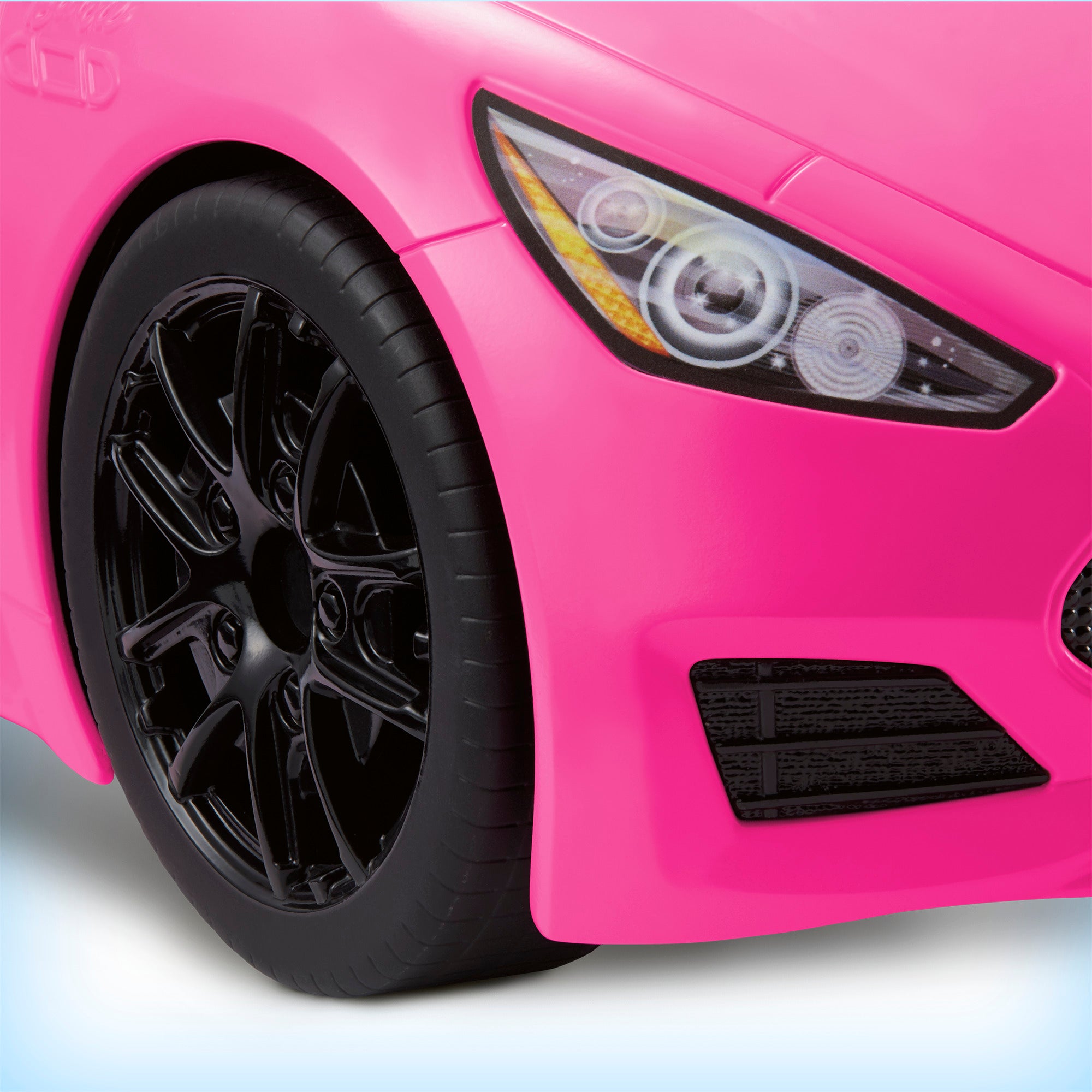 Barbie Pink Convertible 2-Seater Vehicle With Rolling Wheels
