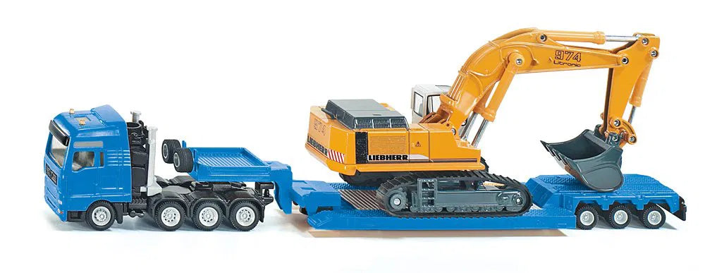 Siku 1:87 Man Heavy Haulage Transporter With Liebherr Excavator