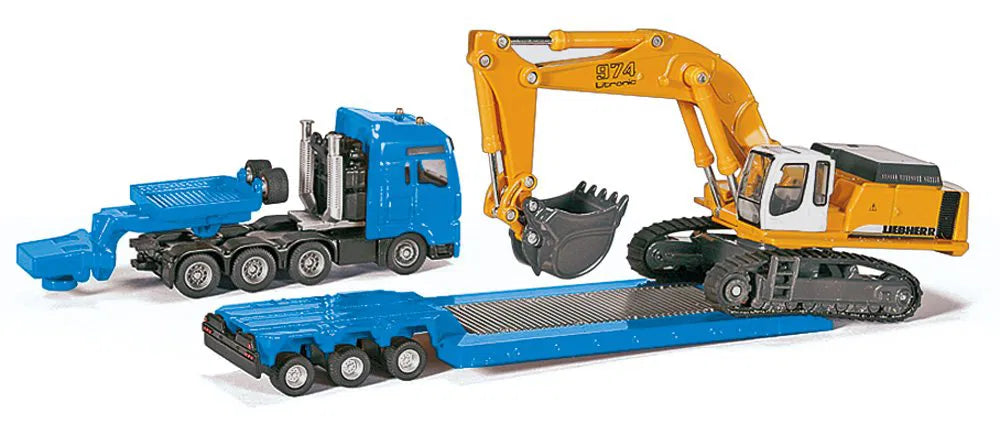 Siku 1:87 Man Heavy Haulage Transporter With Liebherr Excavator