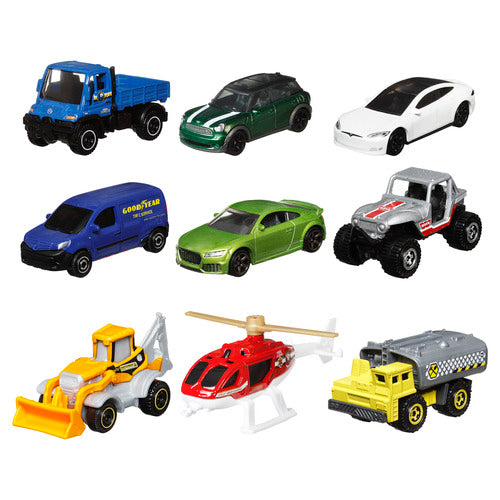 Matchbox 1:64 Scale Die-Cast Toy Cars Or Trucks, Set Of 9 Assortment