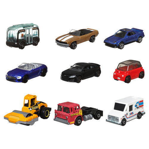 Matchbox 1:64 Scale Die-Cast Toy Cars Or Trucks, Set Of 9 Assortment
