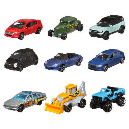 Matchbox 1:64 Scale Die-Cast Toy Cars Or Trucks, Set Of 9 Assortment