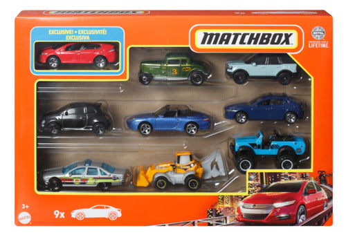 Matchbox 1:64 Scale Die-Cast Toy Cars Or Trucks, Set Of 9 Assortment
