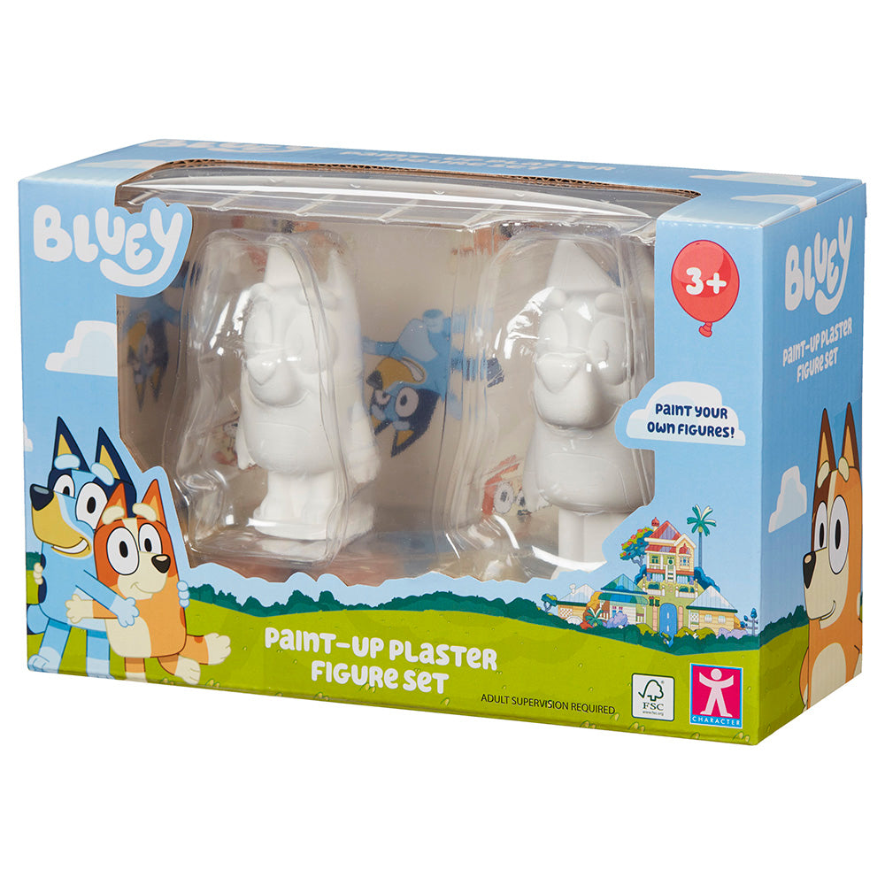 Bluey And Bingo Paint-Up Plaster Figure Set