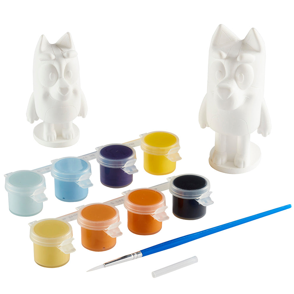 Bluey And Bingo Paint-Up Plaster Figure Set