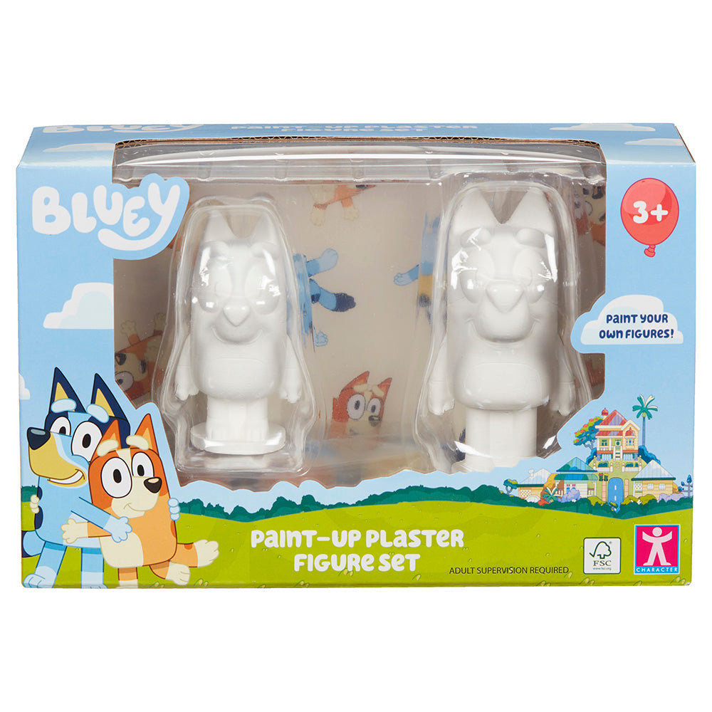Bluey And Bingo Paint-Up Plaster Figure Set