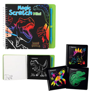 Dino World Mini Magic Scratch Activity Book