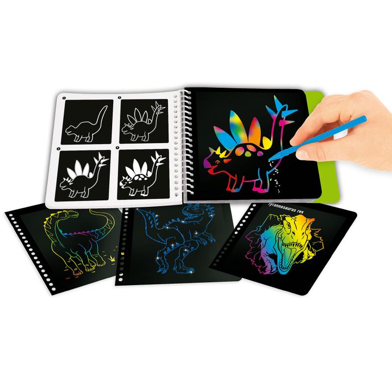 Dino World Mini Magic Scratch Activity Book