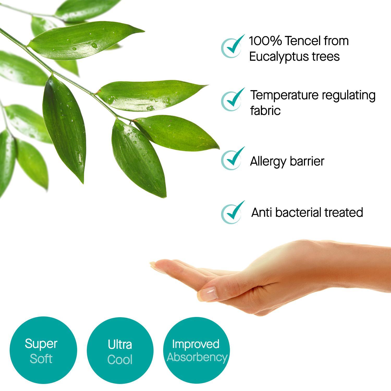 Clevamama Tencel® Waterproof Mattress Protector - Single Bed 90X190X35 Cm