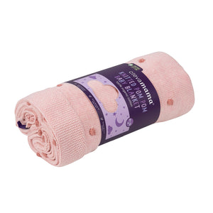 Clevamama Knitted Pom Pom Baby Blanket 80X100 Cm - Pink