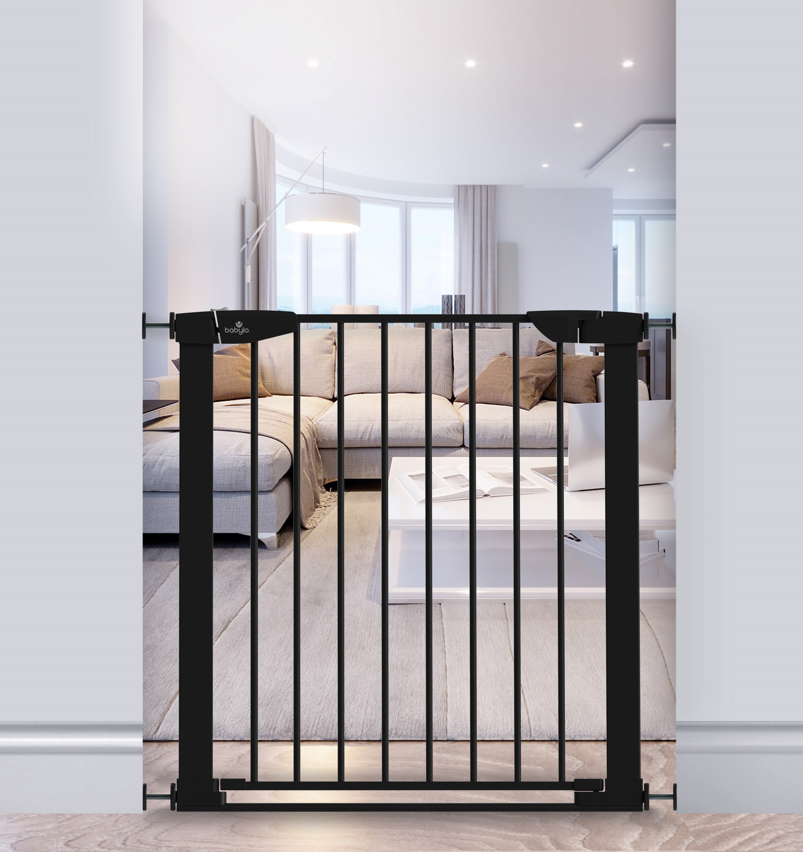 Babylo Flat Bar Safety Gate - Black