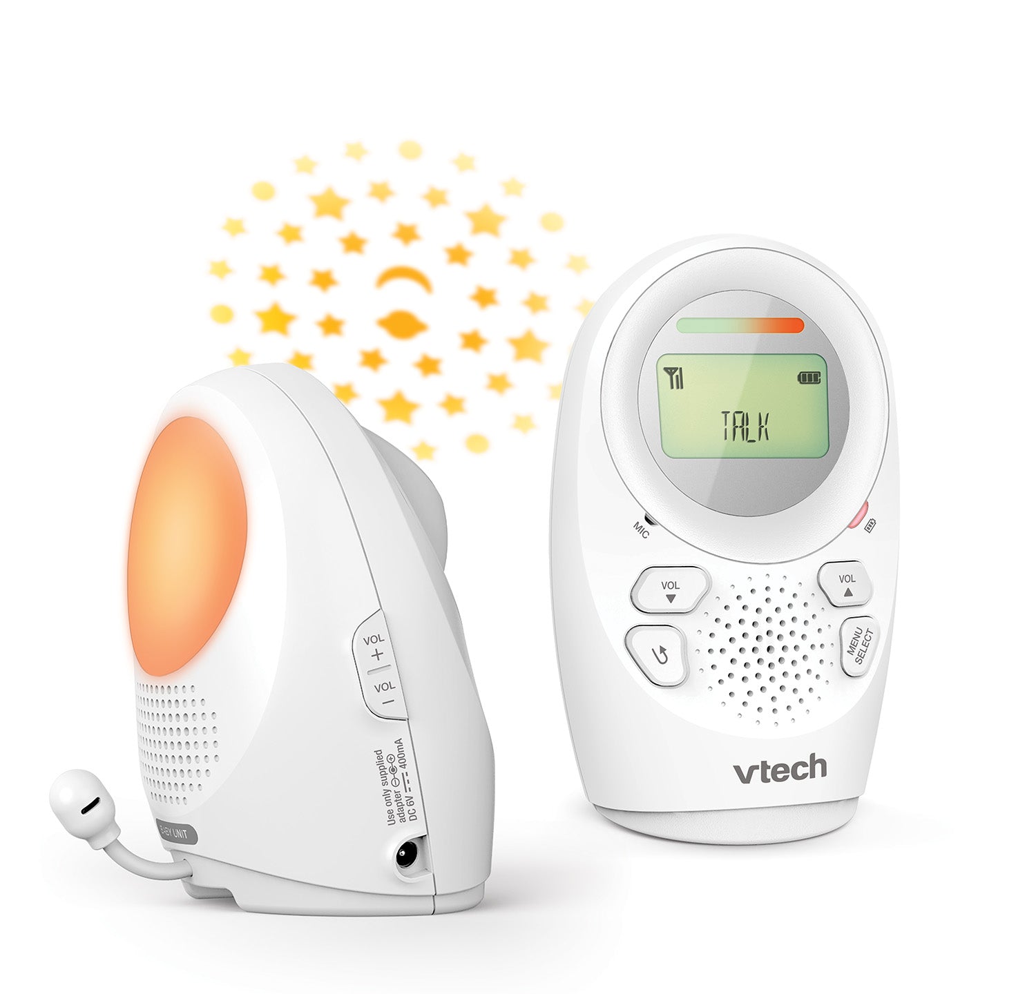 Vtech Dm1212 Digital Audio Baby Monitor - White