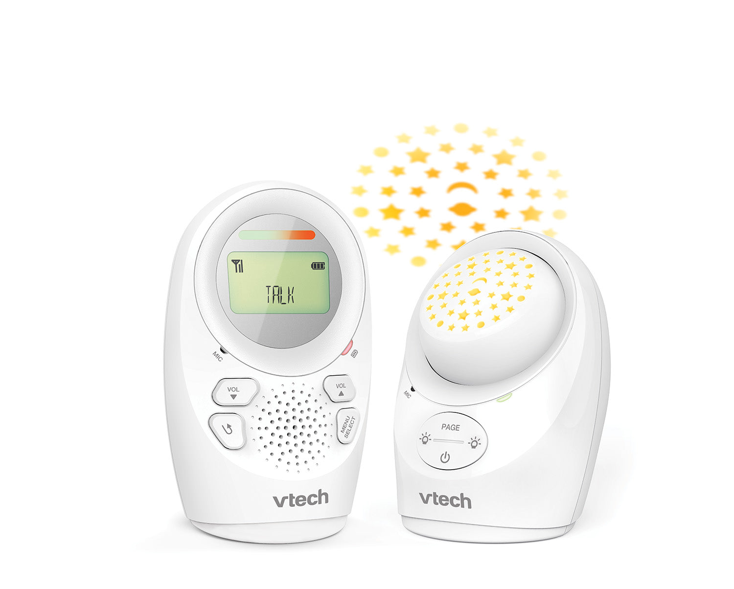 Vtech Dm1212 Digital Audio Baby Monitor - White