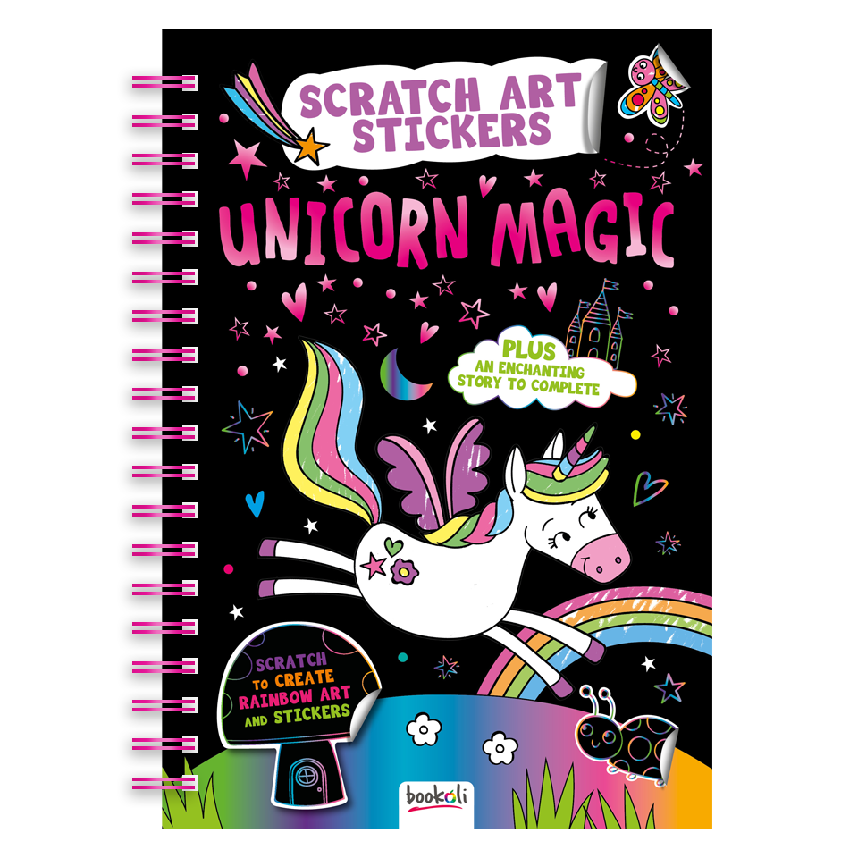 Scratch Art Sticker Fun: Unicorn Magic