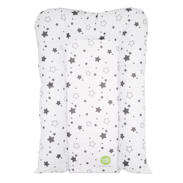 Babycalin Flocon Change Mat - Grey Stars