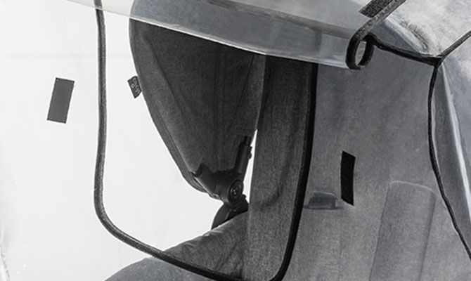 Rain Cover For Twin Tandem Pushchair