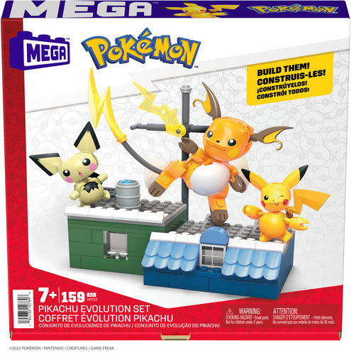 Mega Construx Pokemon Style Picachu Evolution Set