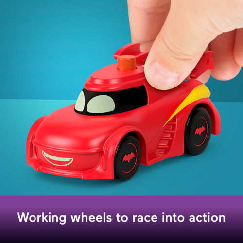 Fisher-Price Dc Batwheels Light-Up 1:55 Scale Toy Cars, Redbird And Batwing