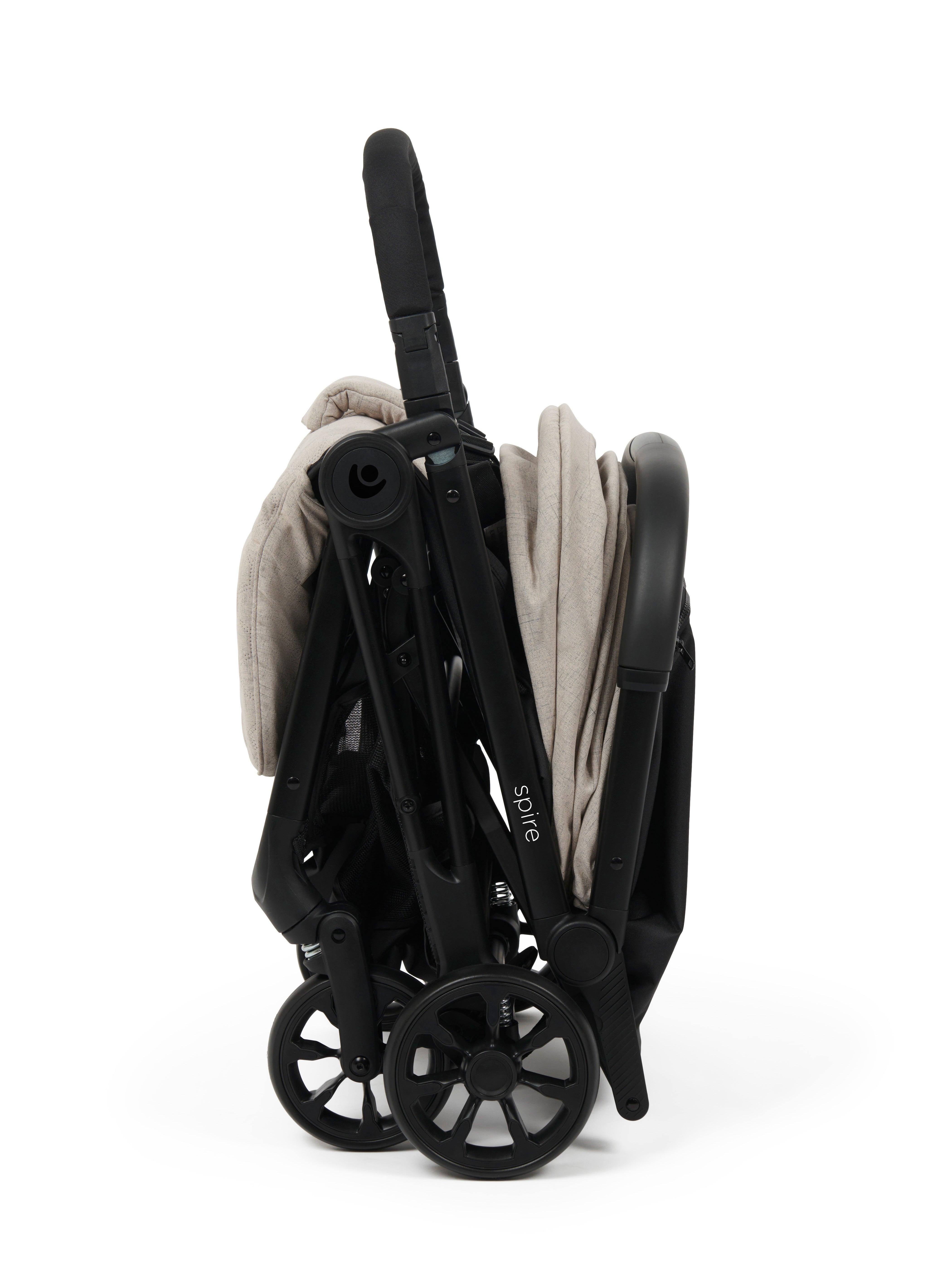 Babylo Spire Auto Fold Stroller - Latte