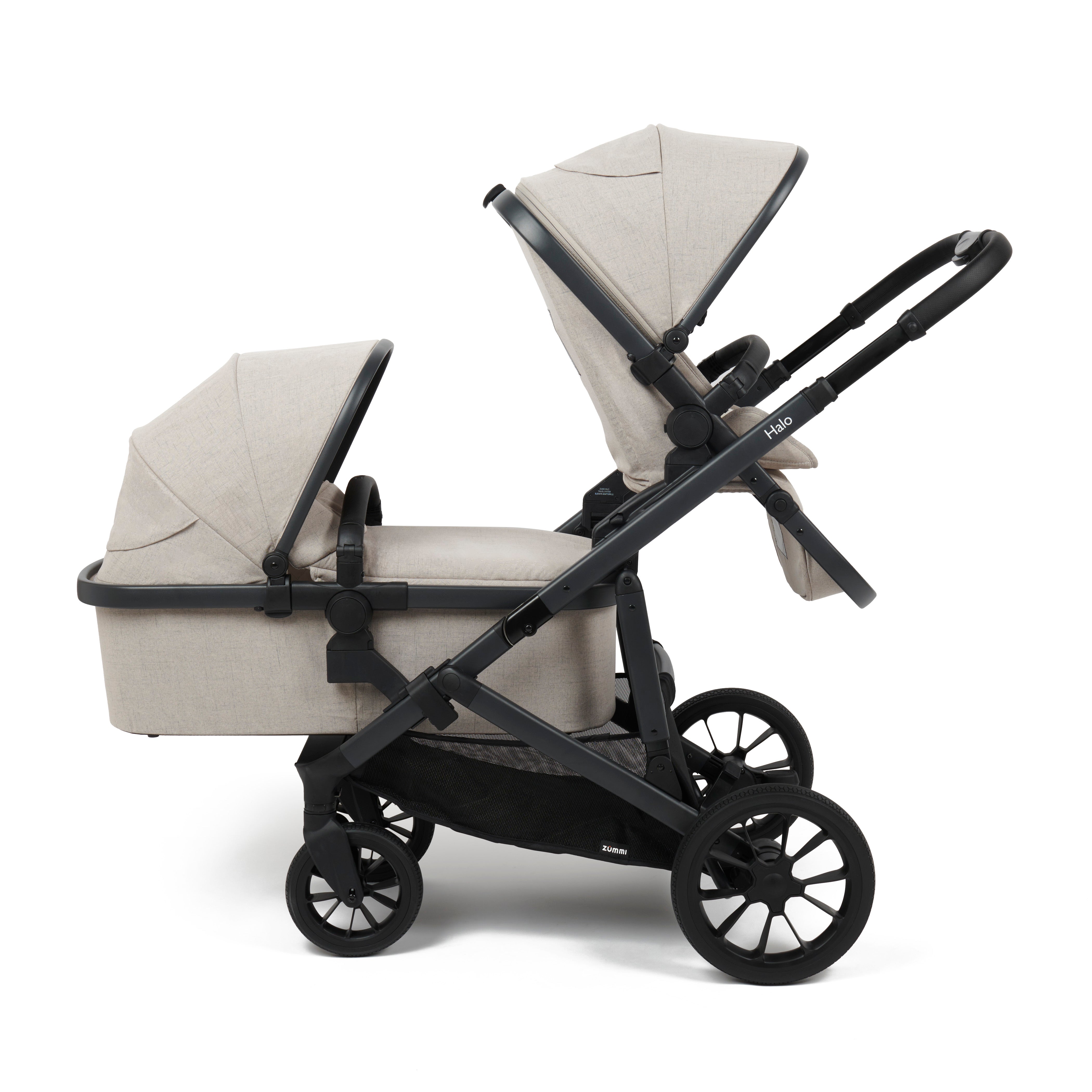 Zummi Halo Tandem Travel System - Meadow
