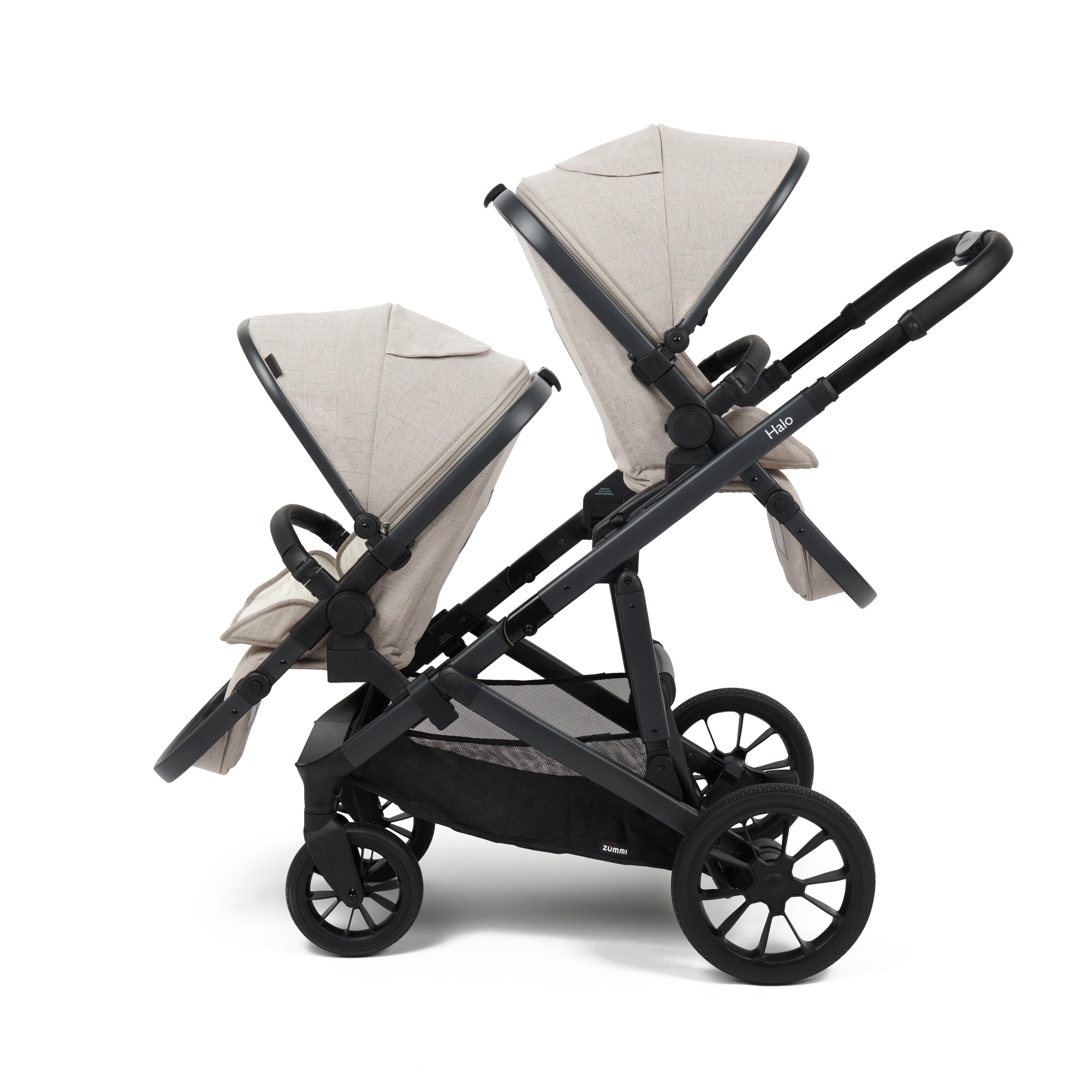 Zummi Halo Tandem Travel System - Meadow