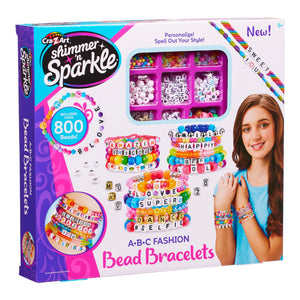 Shimmer N Sparkle Abc Fashion Bead Bracelets