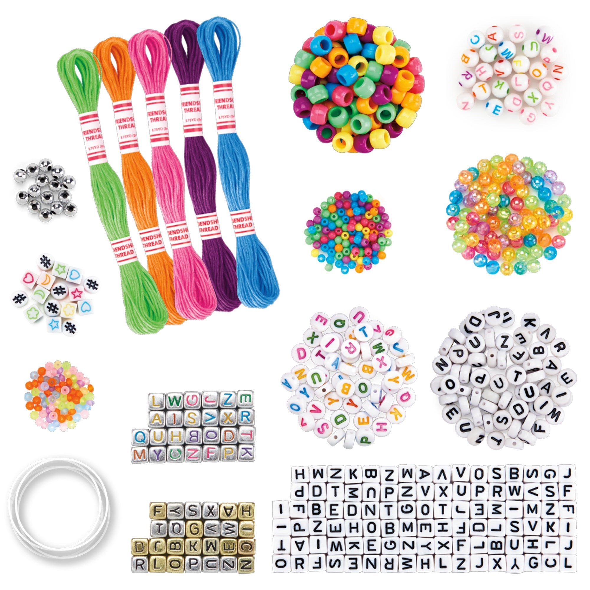 Shimmer N Sparkle Abc Fashion Bead Bracelets