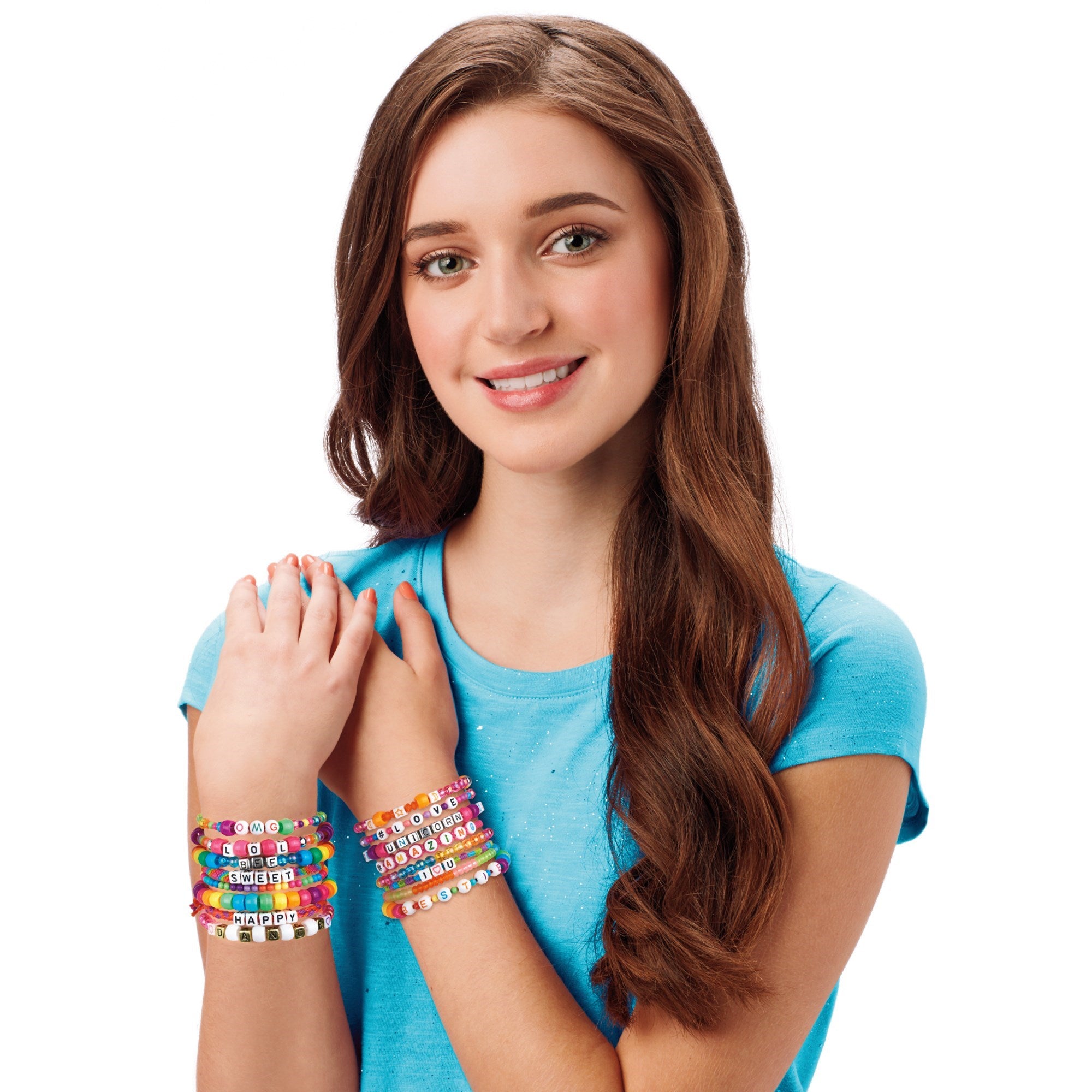 Shimmer N Sparkle Abc Fashion Bead Bracelets