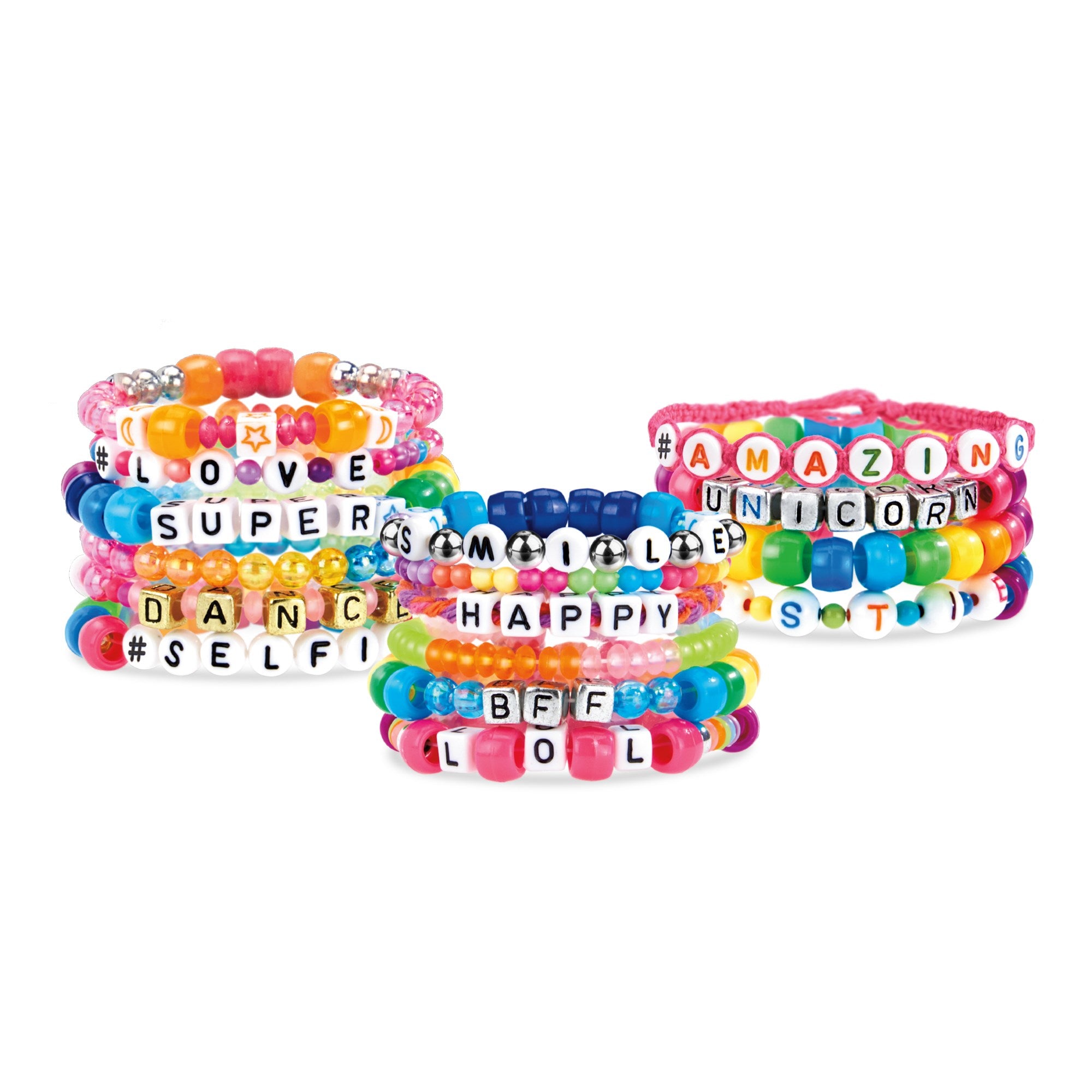 Shimmer N Sparkle Abc Fashion Bead Bracelets
