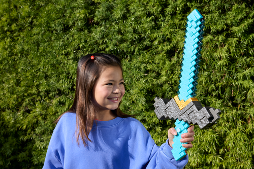 Minecraft Click And Switch Sword And Pickaxe 2-In-1 Toy