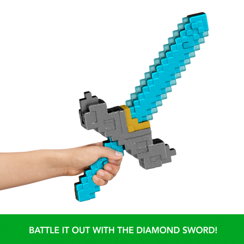 Minecraft Click And Switch Sword And Pickaxe 2-In-1 Toy