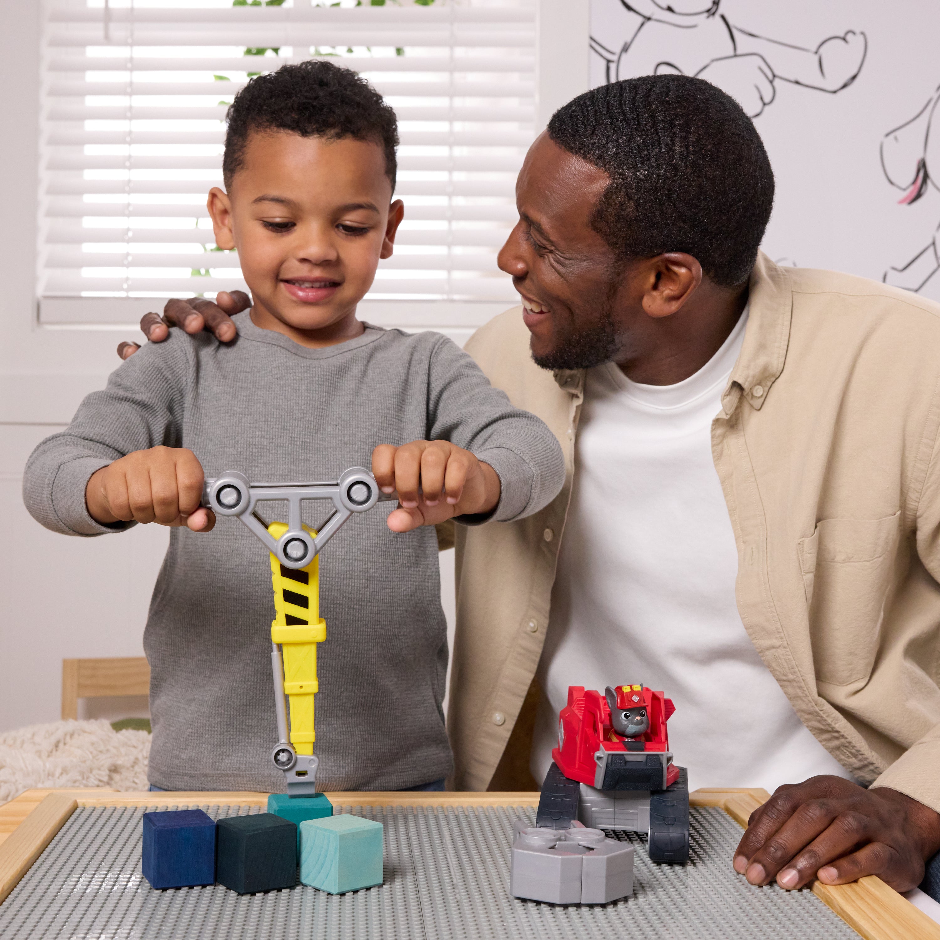 Rubble & Crew Charger's Mega Power Crane, Toy Truck With Charger Figure And 2 Detachable Tools
