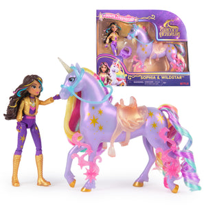 Unicorn Academy Sophia & Wildstar Power Of Friendship Set Translucent Saddle And 2 Power Accessories