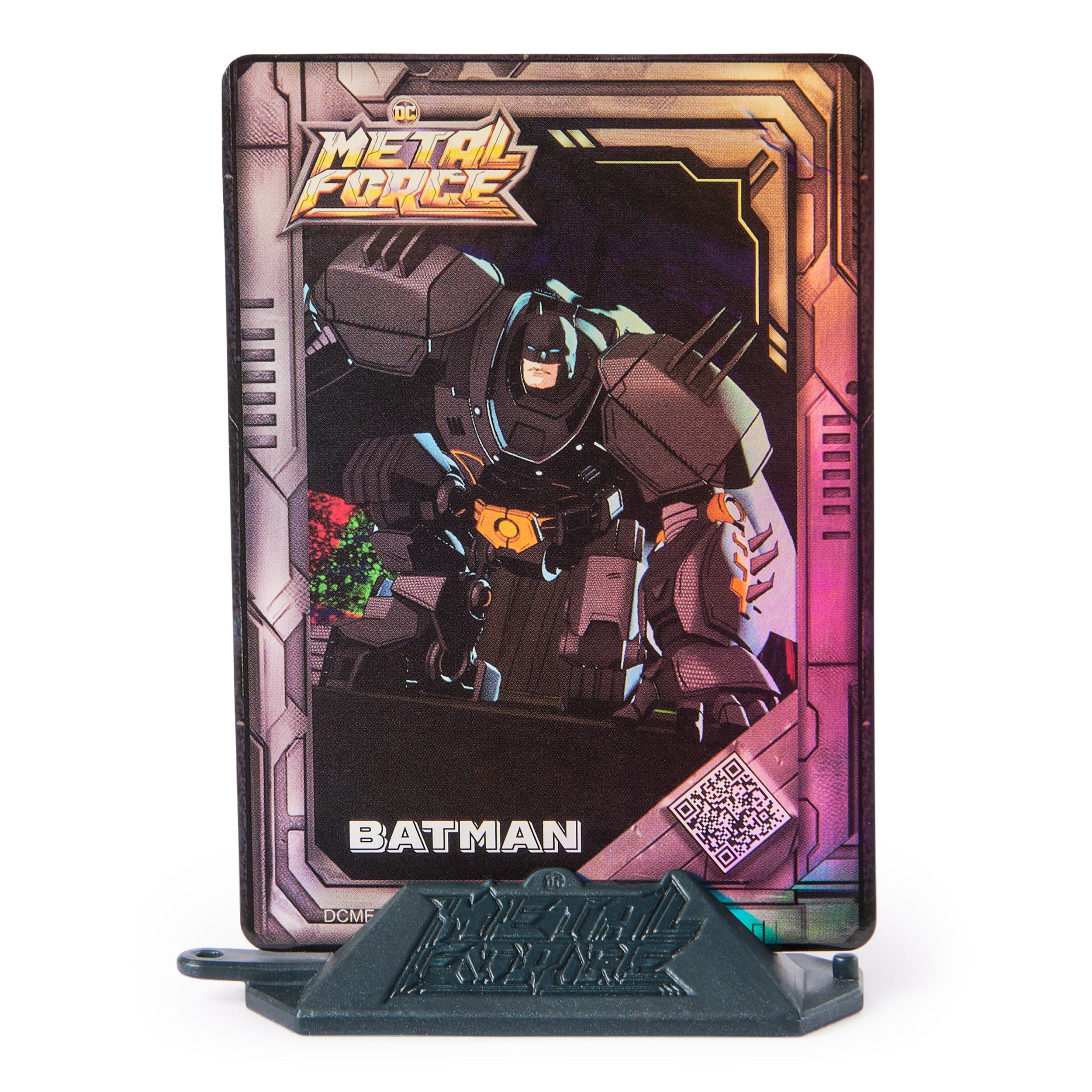 Dc Comics Metal Force Batman Action Figure, 15-Cm With 10-Cm Mini Figure