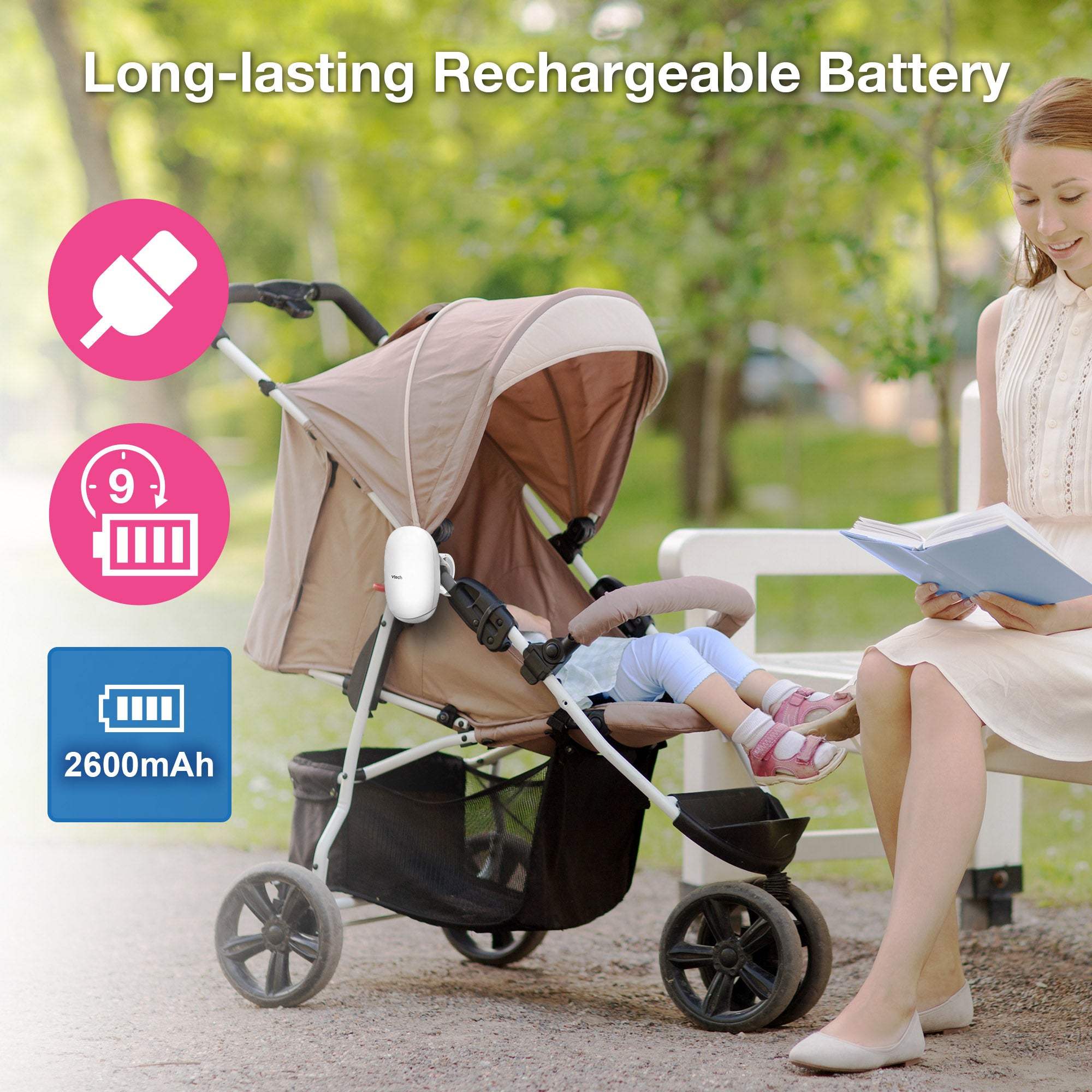 V-Hush™ Rocker Sound & Motion Stroller Soother