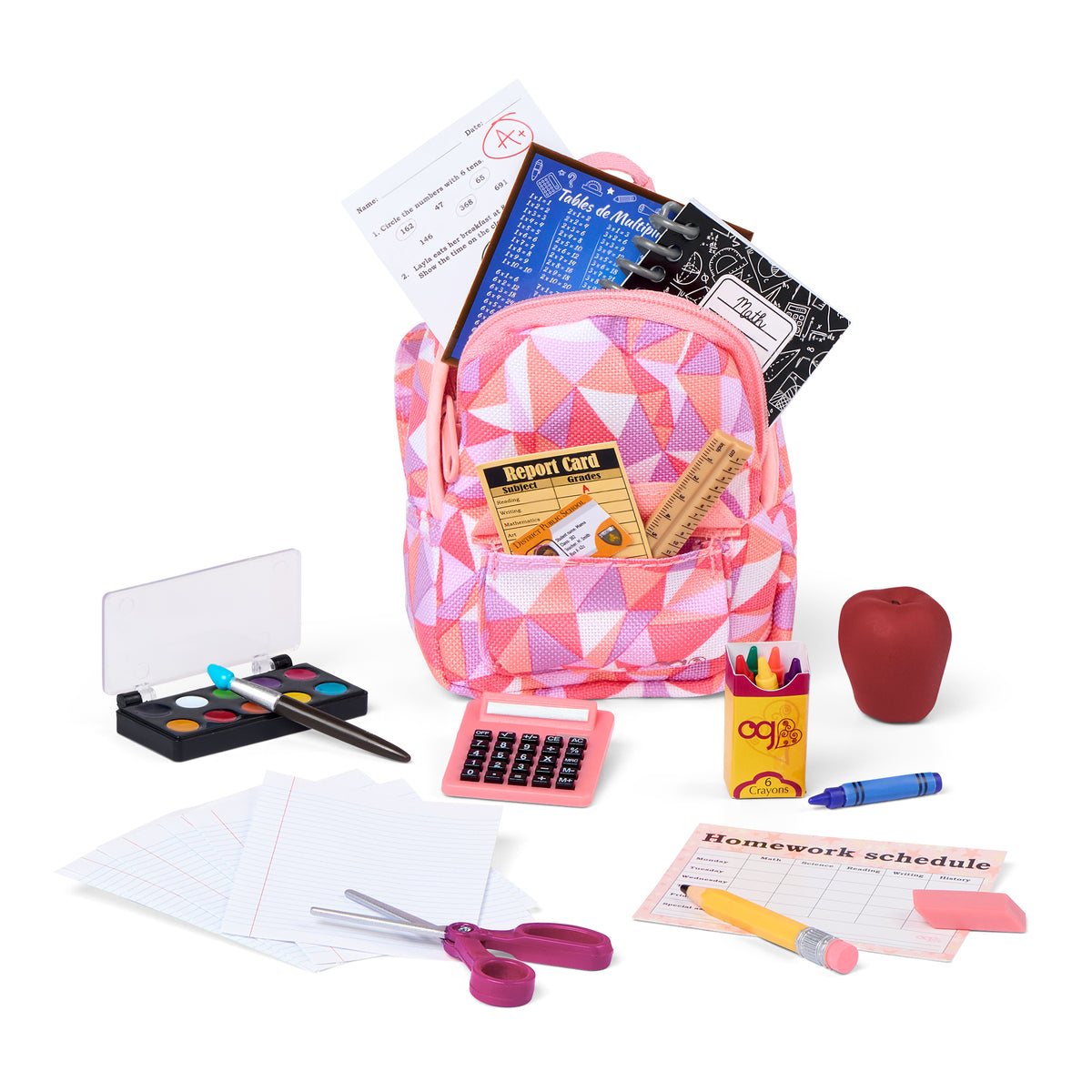 Our Generation Off To School Classroom Supplies Accessory Set For 18-Inch Dolls