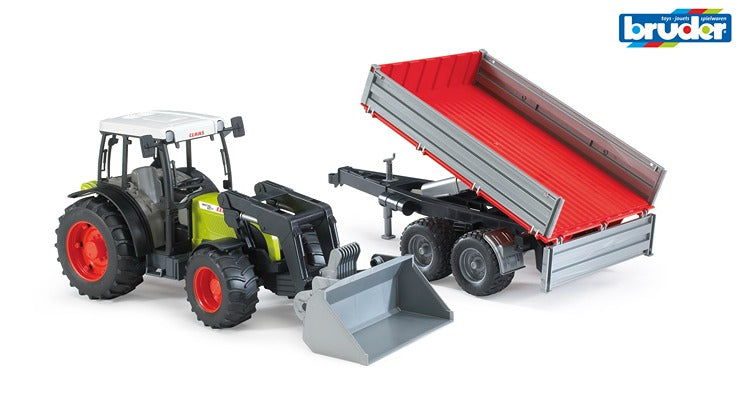 Bruder 1:16 Claas Nectis 267F With Front Loader & Trailer