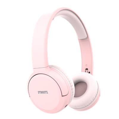 Streetz Hl-Bt402 Bluetooth On Ear Headphones Pink