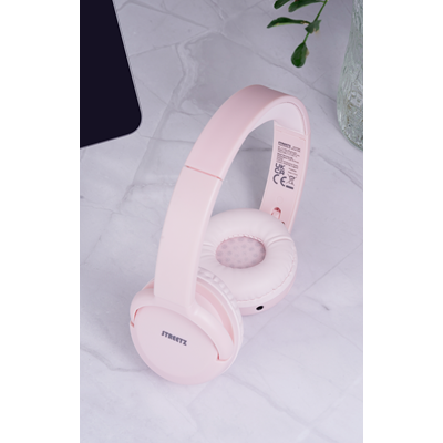 Streetz Hl-Bt402 Bluetooth On Ear Headphones Pink