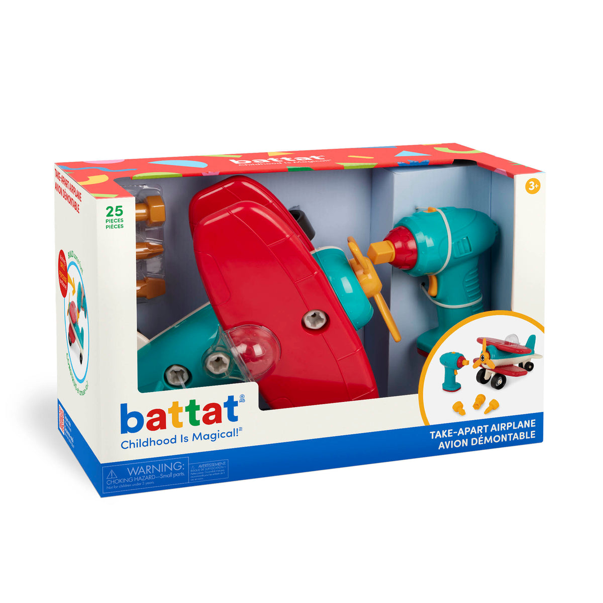 Battat Take-Apart Airplane Construction Toys For Toddlers