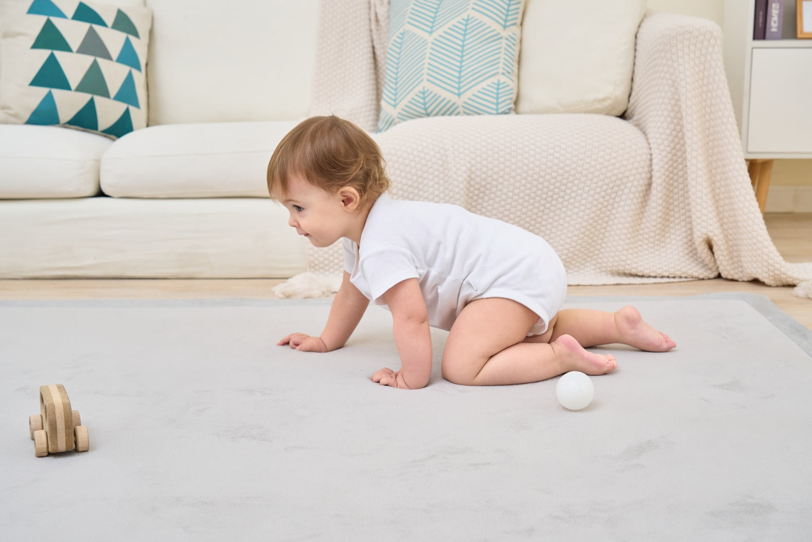 Babyzee Memory Foam Play Mat - Grey